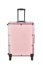 Aluminum Portable Makeup Organizer With Mirror And Light Easy Operate