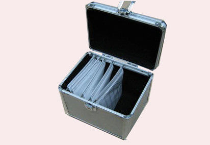 DVD CD Storage Case Aluminum Material With Metal Carry Handle KL-CD205