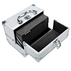 Foldable Mini Makeup Train Case Mirror Jewelry Box For Beauty Professionals