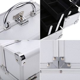 Foldable Mini Makeup Train Case Mirror Jewelry Box For Beauty Professionals