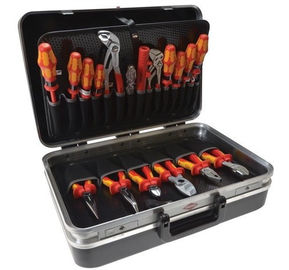 Portable Aluminum Tool Case With Black Velvet And Silk Type Material In The Interior