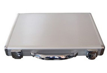 Fashion Aluminum Laptop Case , Silver Hard Metal Suitcase Easy To Clean Up